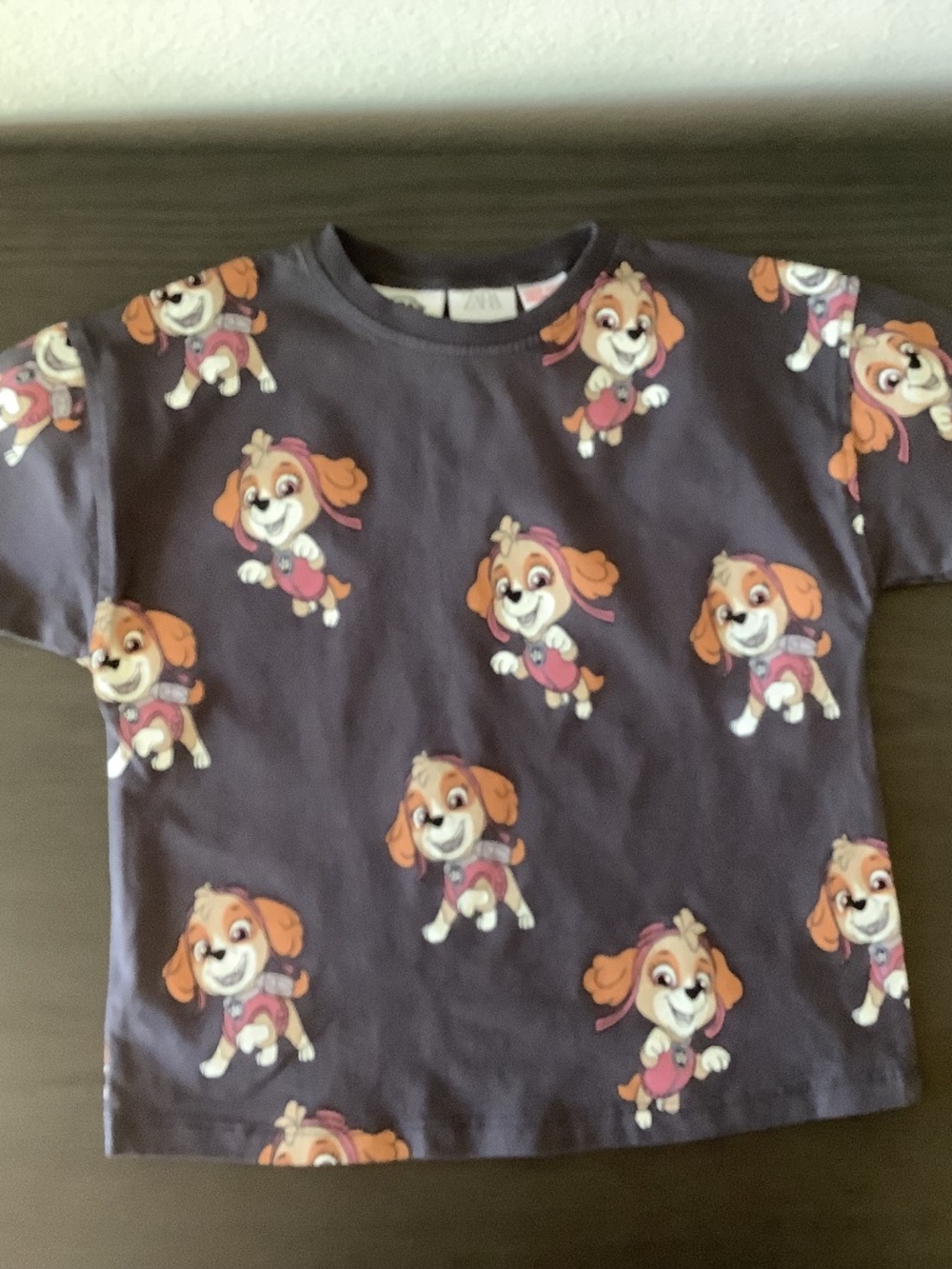 NWT Zara Toddler Paw Patrol Shirt Size 18-24 Months Nickelodeon Boys Girls Gray